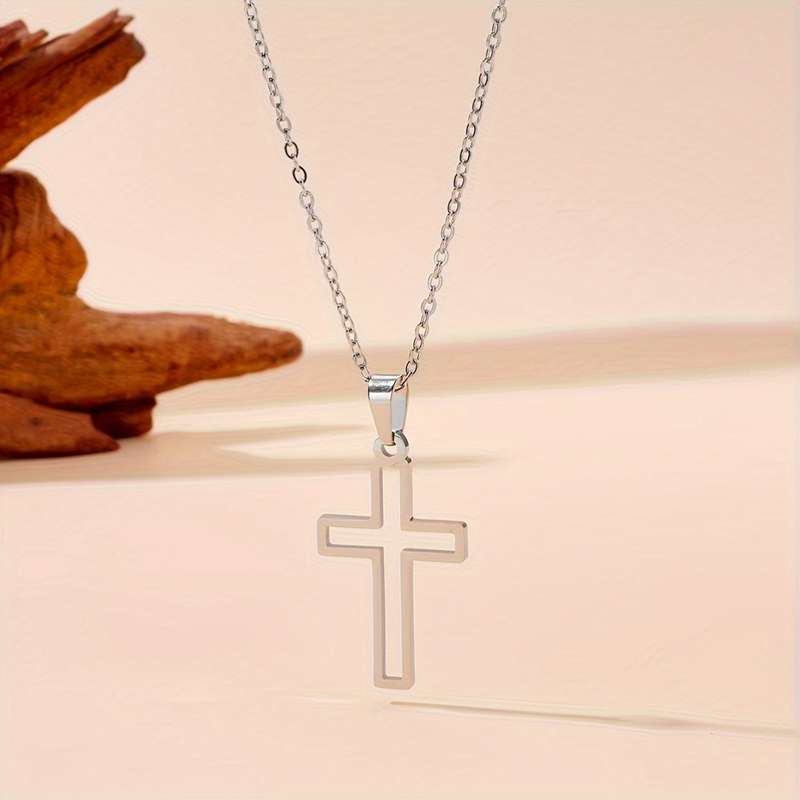 1 Piece Silvery Jesus Theme Pendant