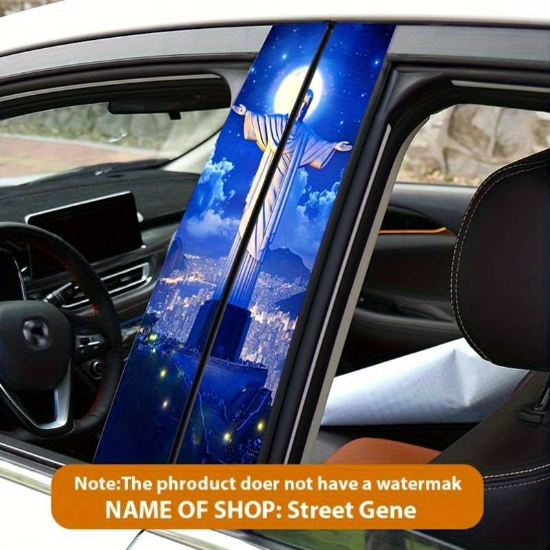 Luxury 2PCS Set   Left And Righ Jesus Christian Themed Stickers