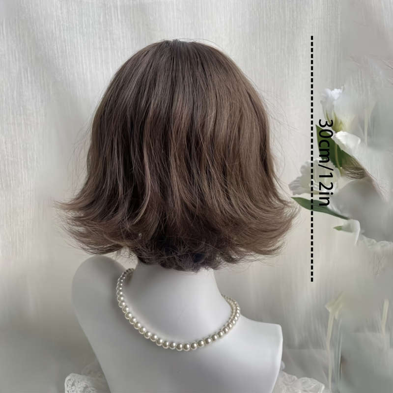 1Pc Cool Brown 30.48cm Fashion Design Wig