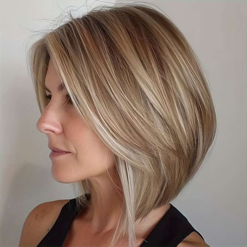 1Pc Ombre Blonde 30.48cm Fashion Design Wig