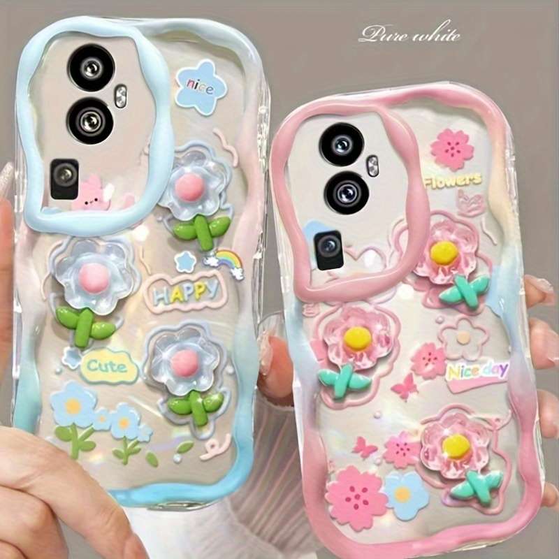 1pc Transparent Blue For Samsung Galaxy S24 FE Phone Cases