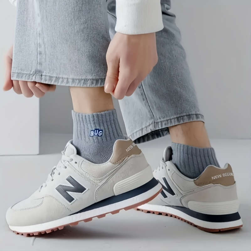 5 Pairs Mixed Colors One Size High Elastic Socks