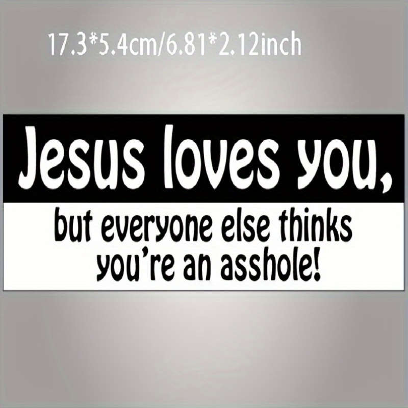 2pcs Jesus Christian Themed Stickers