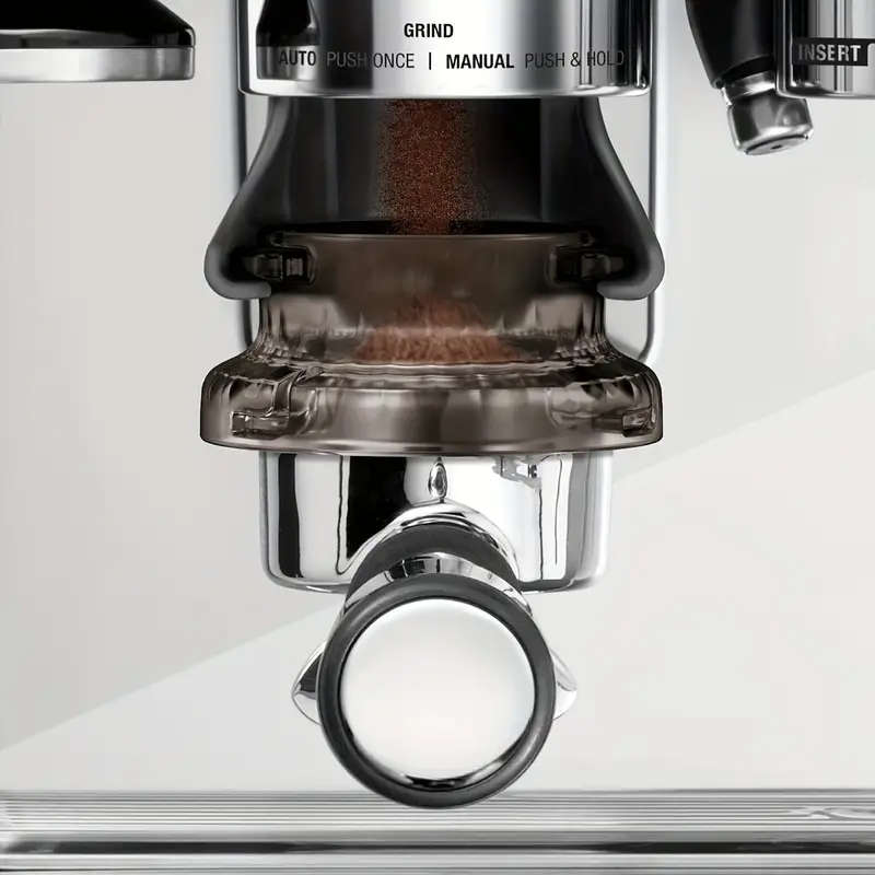 Breville 54mm Portafilter Dosing Funnel With Grinder Trigger - Transparent Grey Plastic