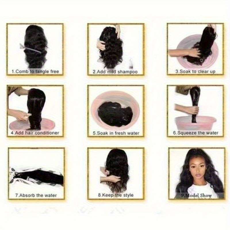 1Pc Black 60.96cm Fashion Design Wig