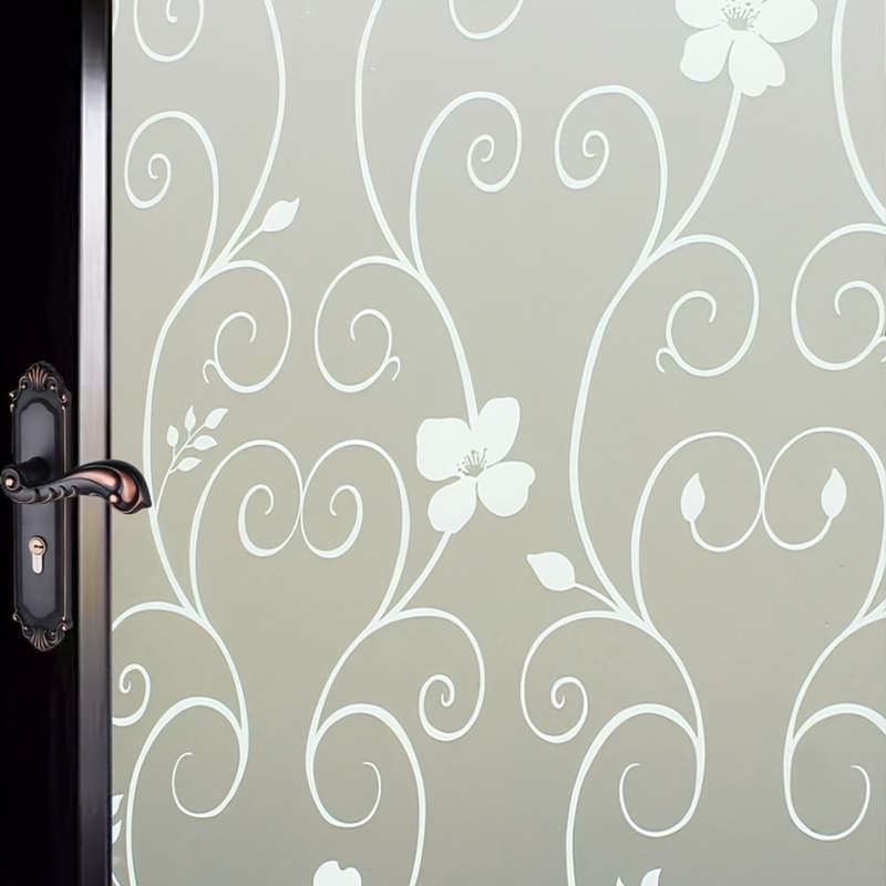 1pc Black Size 15.74inx118.11in 40cmx3m Door And Window Stickers