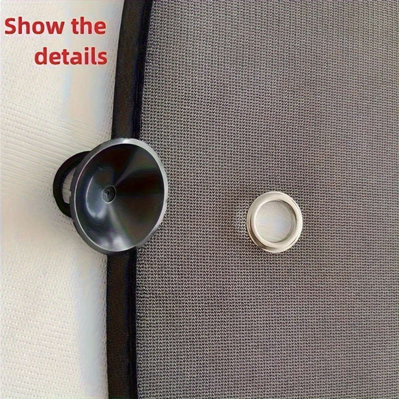2pcs Polyamide Side Window Sunshades with Suction Cups Car Window Sun Blocker for Heat and Sun Prote