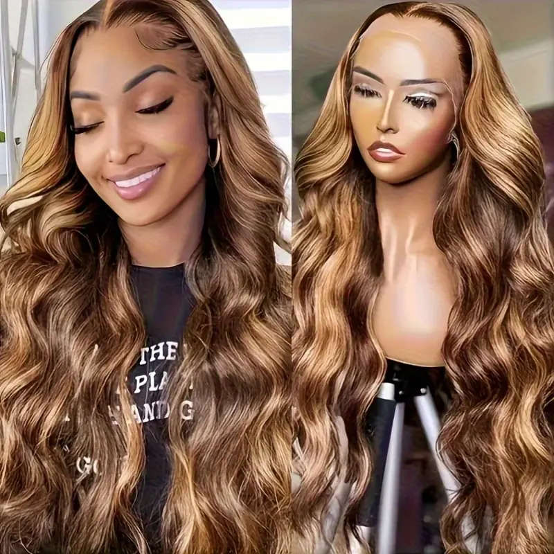 Elegant Piano Color Women's Long Curly Wig