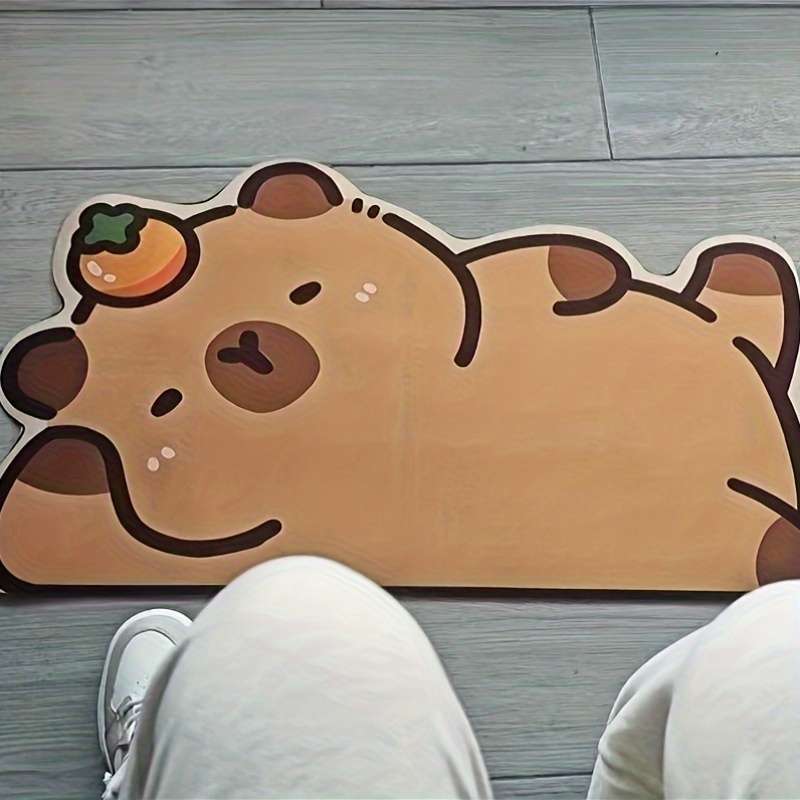 1Pc Crystal velvet anti slip mat Floor Mat