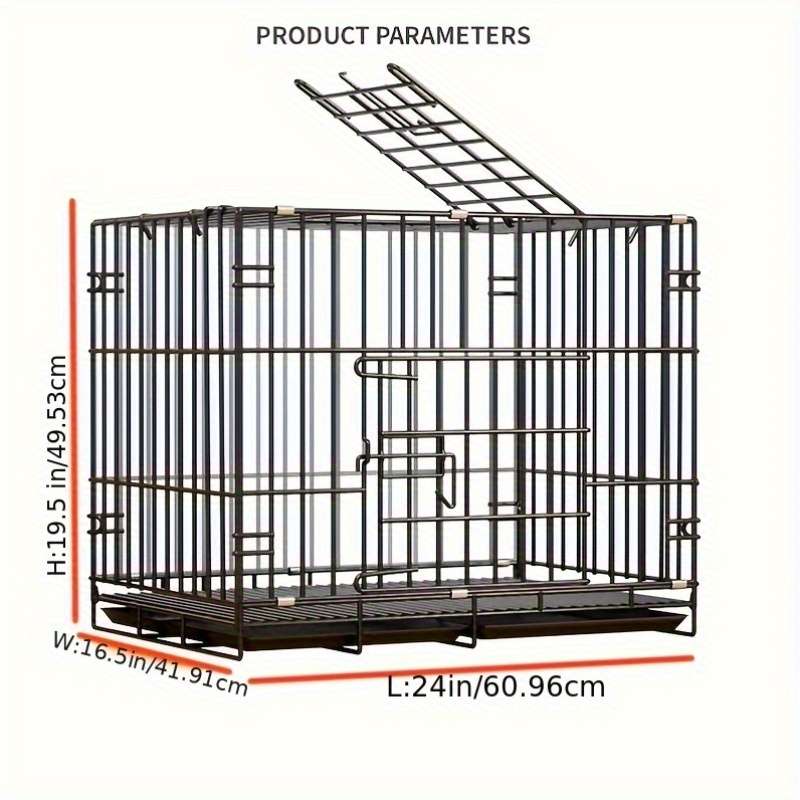 1pc Coffee color size Size:S 73*73*43cmPet Cage