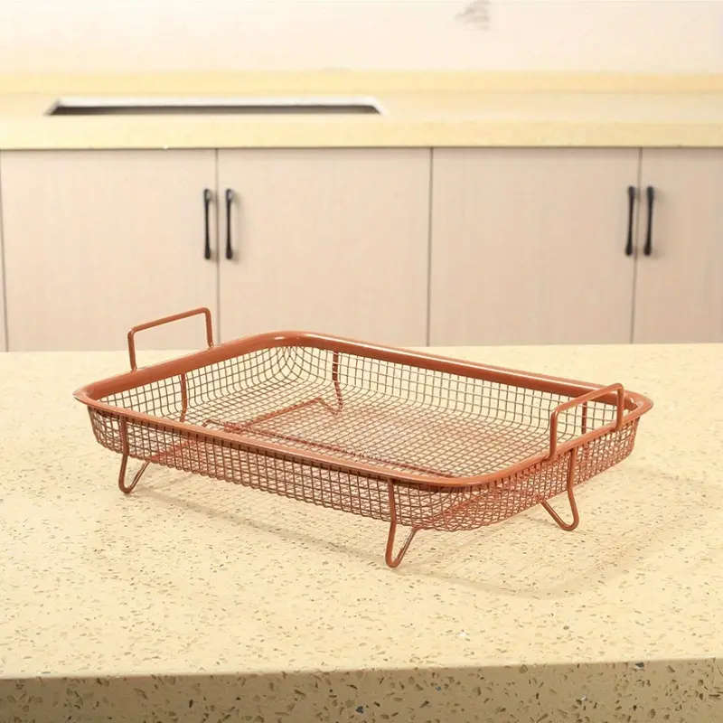 Copper Stainless Steel Square Multifunctional BBQ Basket