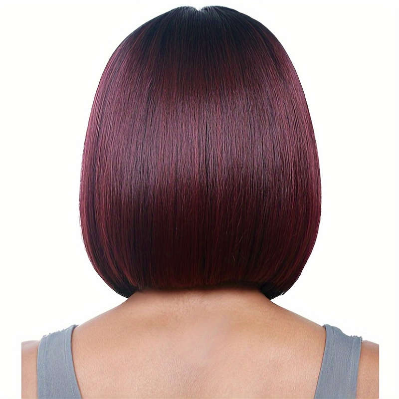 1Pc Burgundy 30.48cm Fashion Design Wig