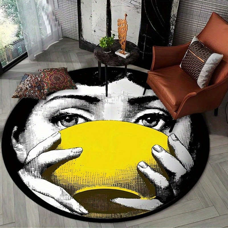 1Pc 100cm Diameter 39.3inch Floor Mat