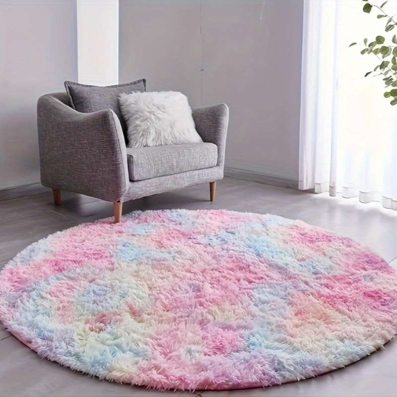 1Pc Iridescent 80x80cm 31.49x31.49inch Floor Mat