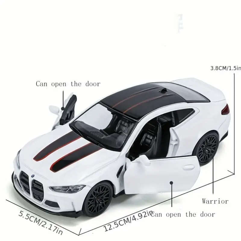 RMZ City 1:36 Scale BMW M4 CLS Alloy Diecast Model Car, Pull-Back Operation, Metal Vehicle