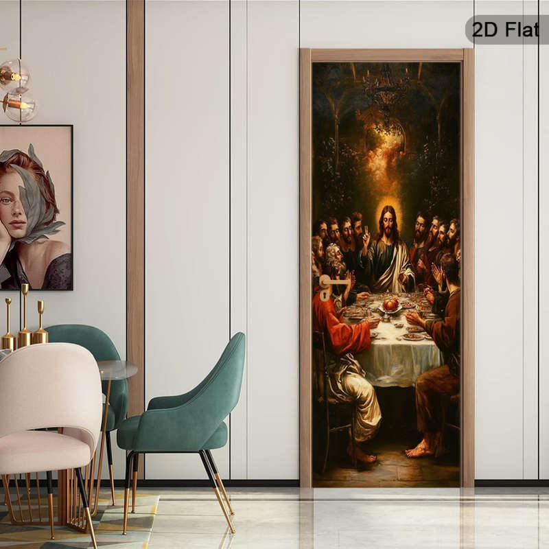 1pc 30.3x78.7 inches   77x200 cm   Jesus Christian Themed Stickers
