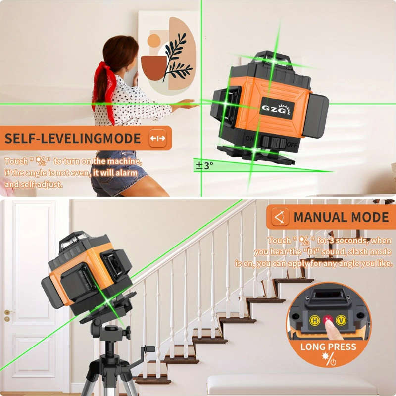 Gzg 1 Set 4D 16 Lines Laser Level 360