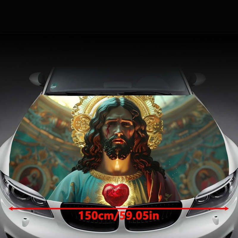 1pc Black Jesus Christian Themed Stickers