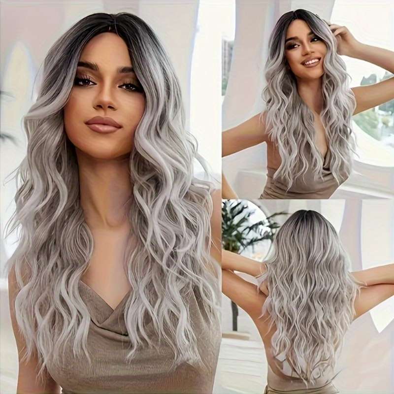 1Pc Mixed Color 60.96cm Fashion Design Wig