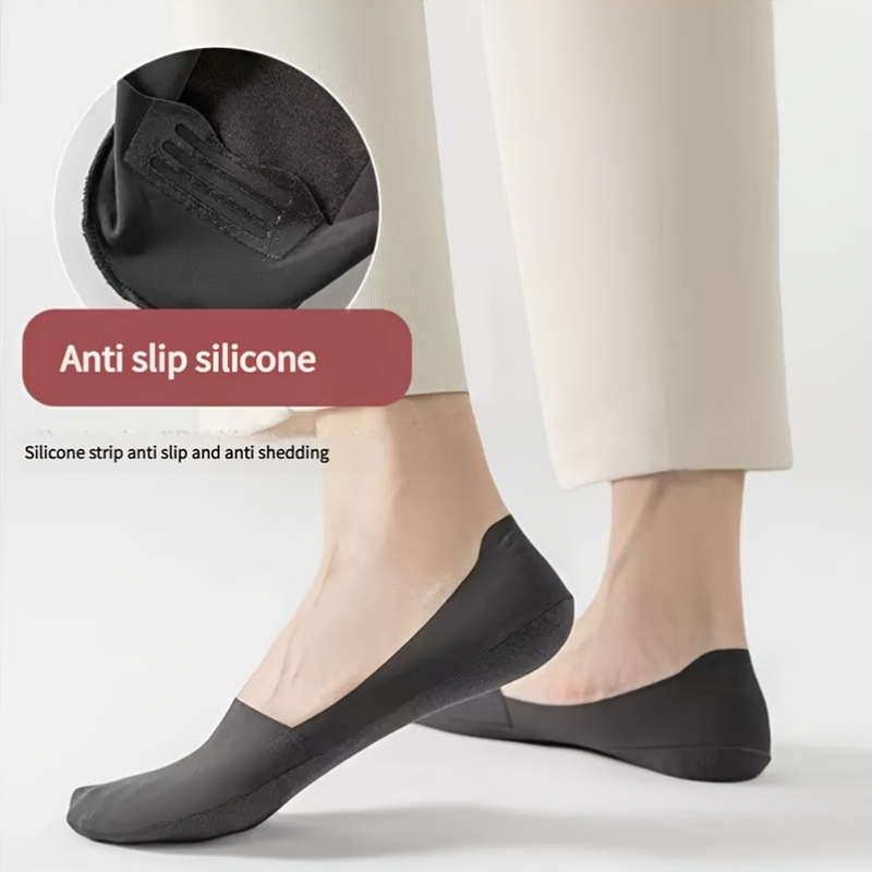 5 Pairs Light Grey One Size High Elastic Socks