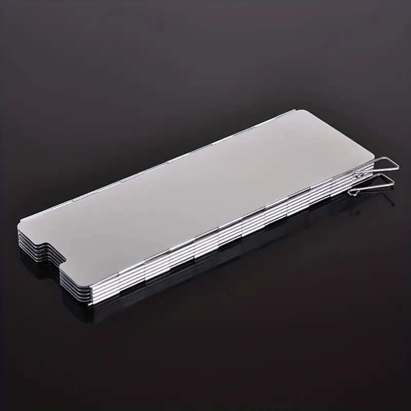 12 Sets of Camping Stove Windshields Alcohol Stove Windshields Ultra-Light Aluminum Alloy Foldable