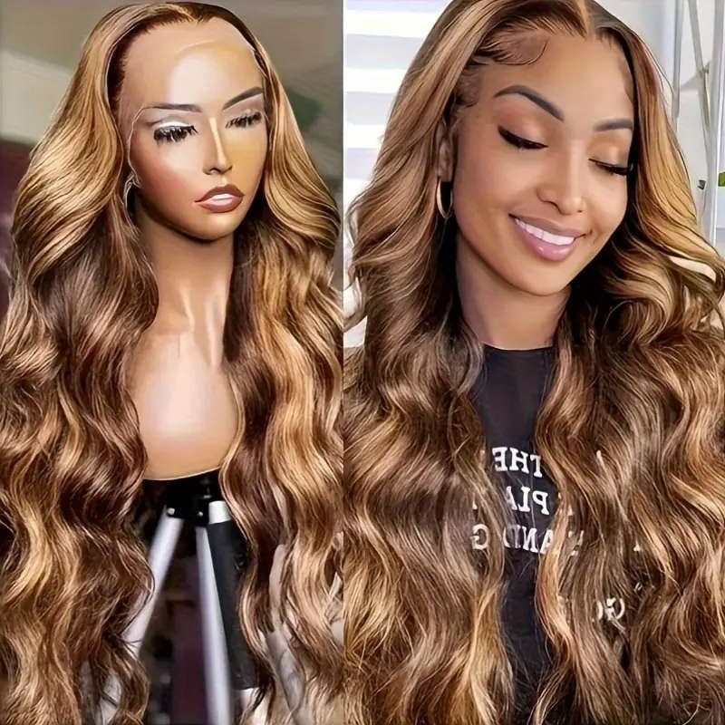 Elegant Piano Color Women's Long Curly Wig