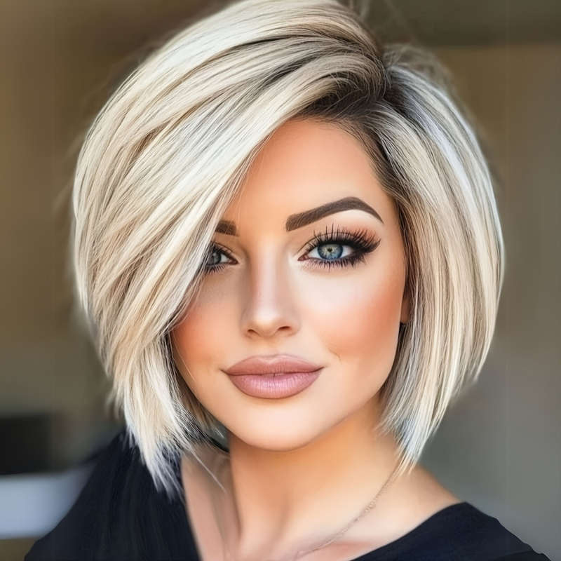 1Pc Ombre Blonde 30.48cm Fashion Design Wig
