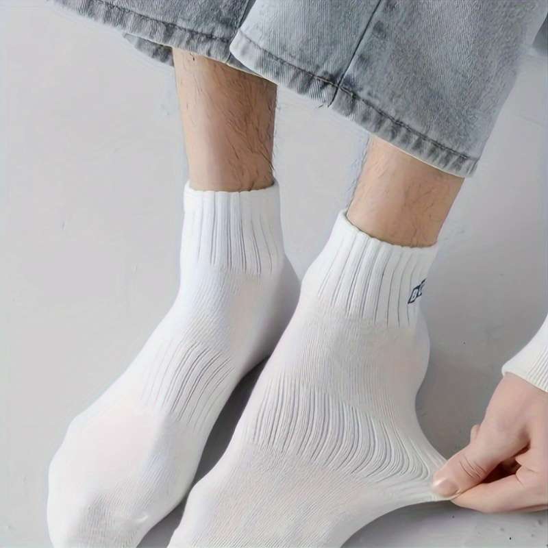 5 Pairs Mixed Colors One Size High Elastic Socks