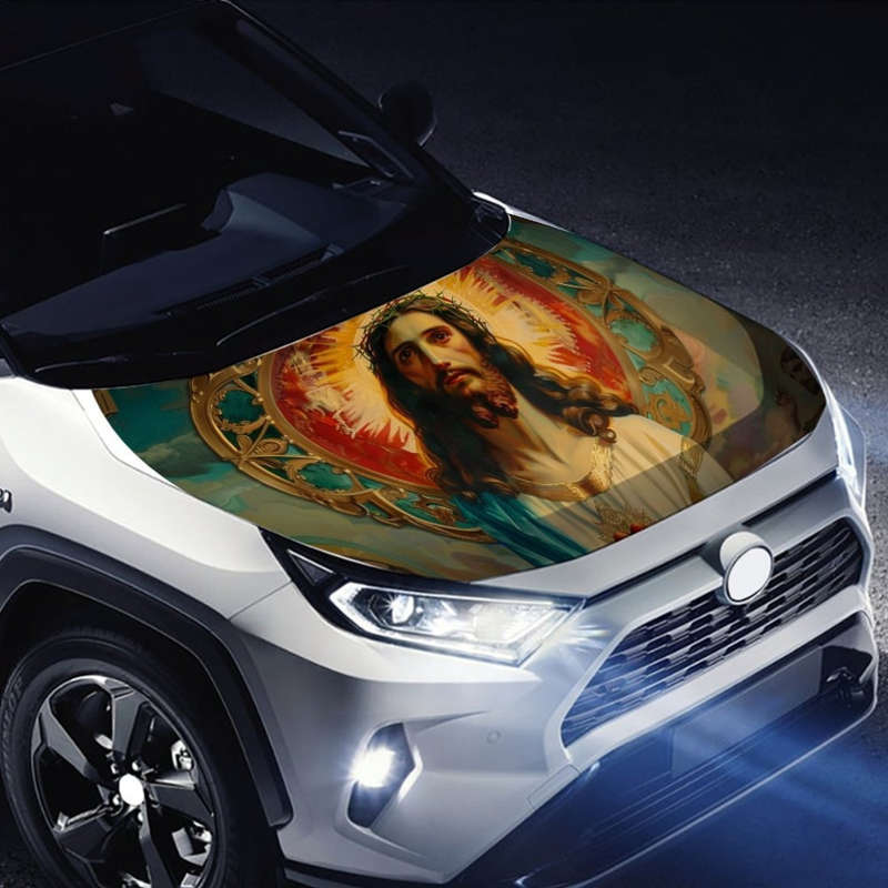 1pc Black Jesus Christian Themed Stickers