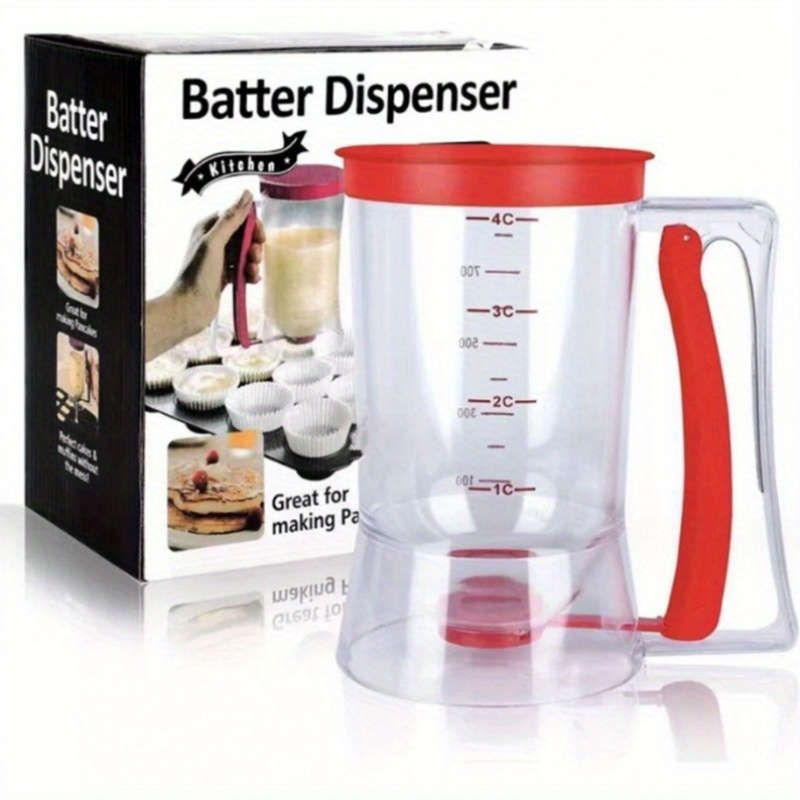 1pc Easy-Use Handheld Batter Dispenser with Measurements Precise Pouring Tool for Precise Baking
