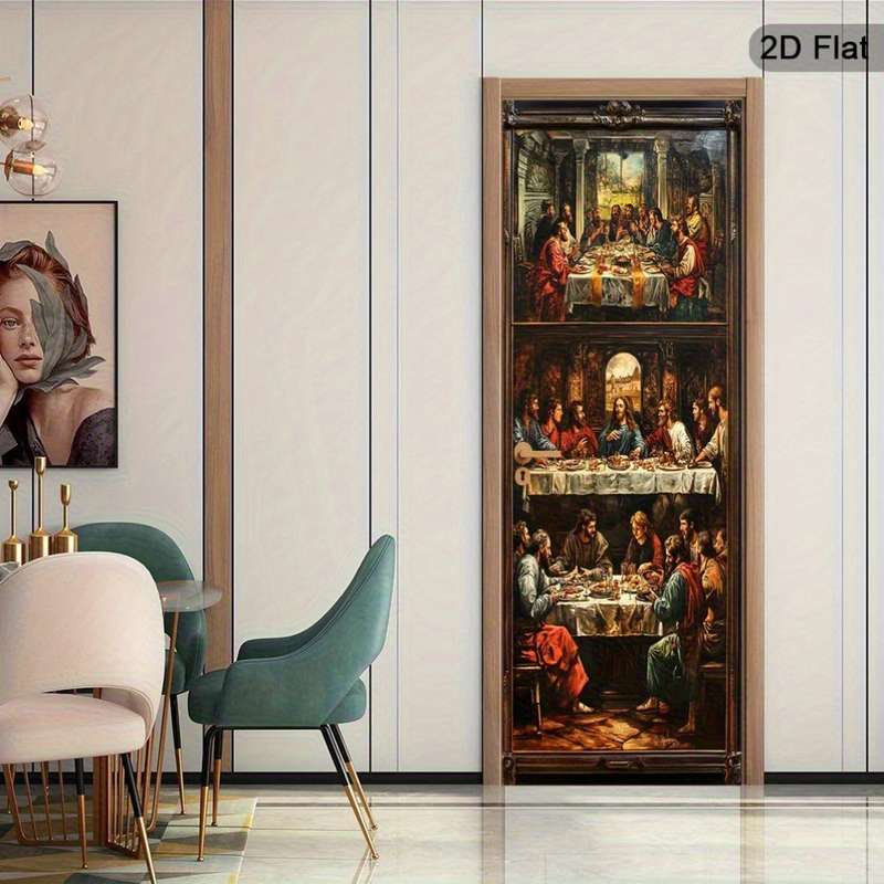 1pc 30.3x78.7 inches   77x200 cm   Jesus Christian Themed Stickers
