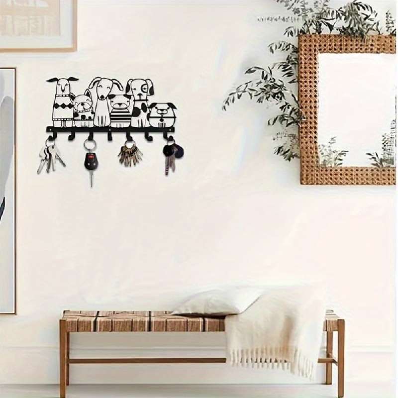 Charming Rustic Metal Key And Hat HookEasy to Install Wall Mount Hook for Home Kitchen