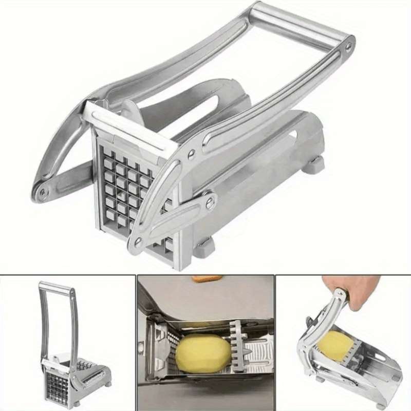 1pc Stainless Steel Fruit Knife Vegetable Knife French Fry Knife Potato Slicer Vegetable Choppe