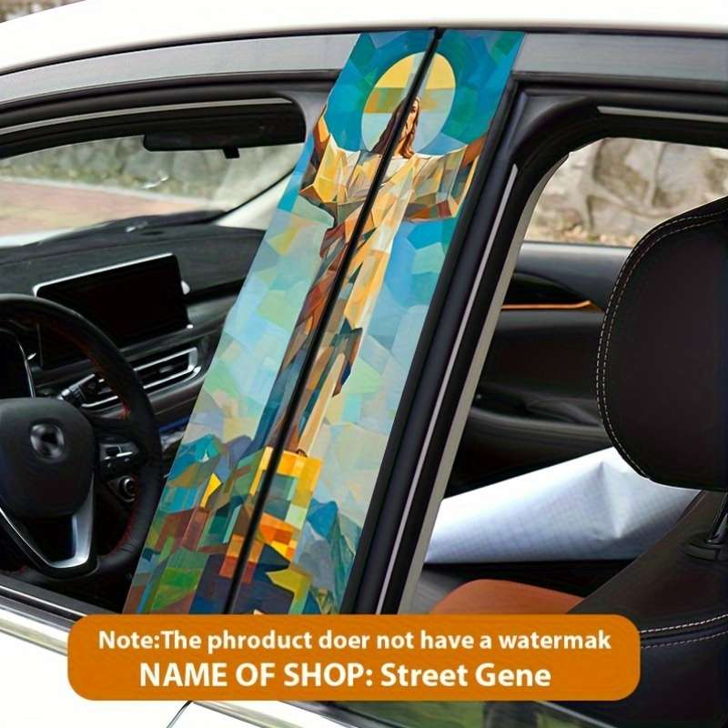 Luxury 2PCS Set   Left And Righ Jesus Christian Themed Stickers