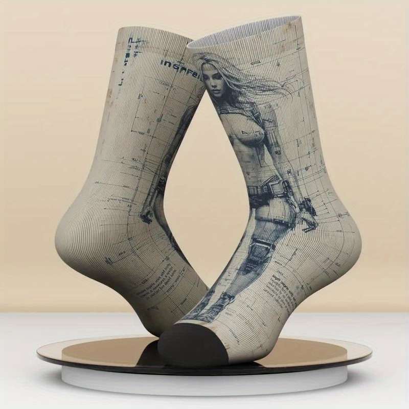 1 Pair Multicolor One Size Socks