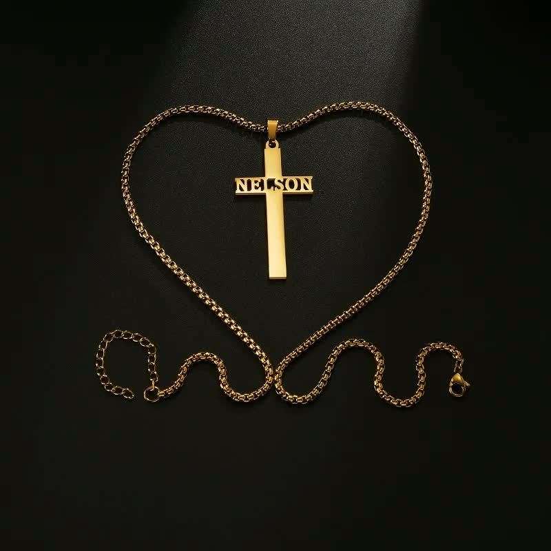 1 Piece Golden Jesus Theme Pendant