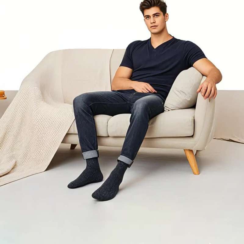 Sock 5 Pairs Of Black  One Size