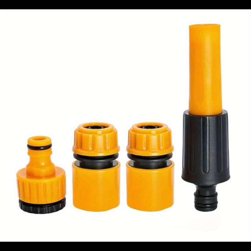 4Pcs Orange Straight Spray Gun Set