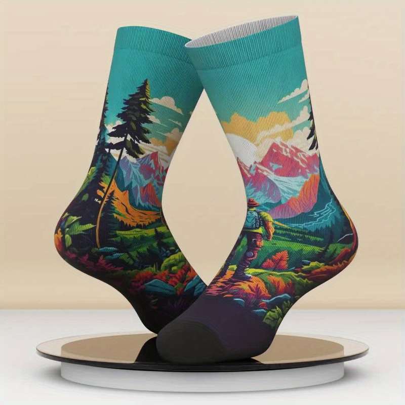 1 Pair Multicolor One Size Socks