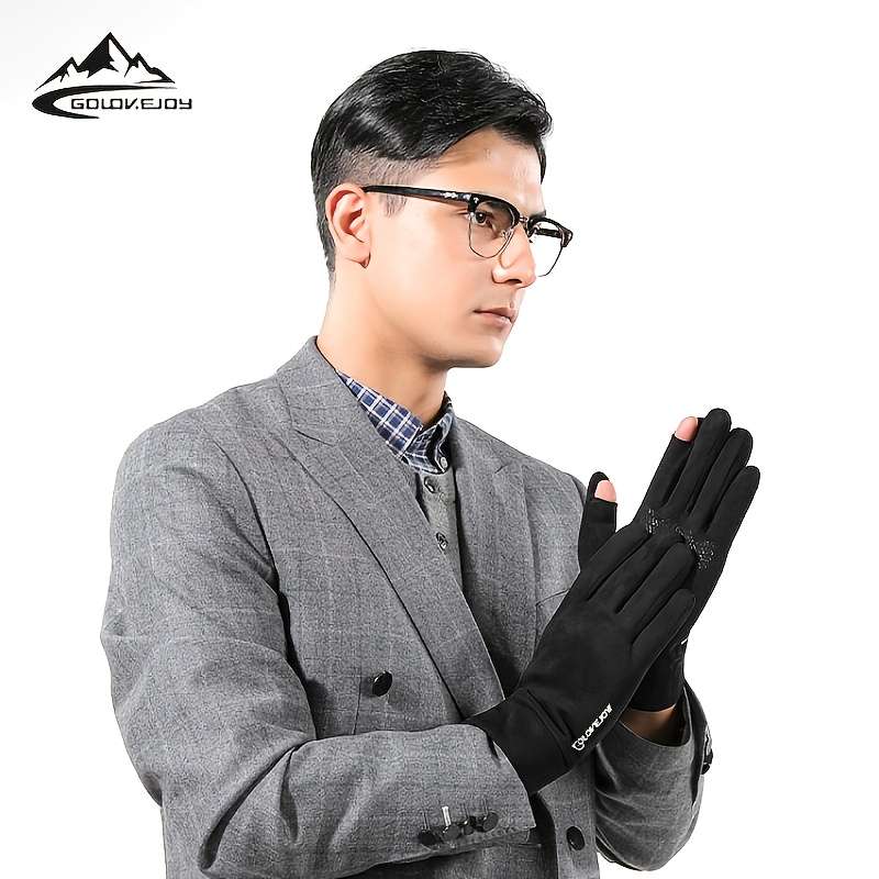 1 Pair Gray One Size Warm Gloves