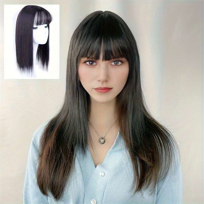 1Pc Dark Brown 35.56cm Fashion Design Wig