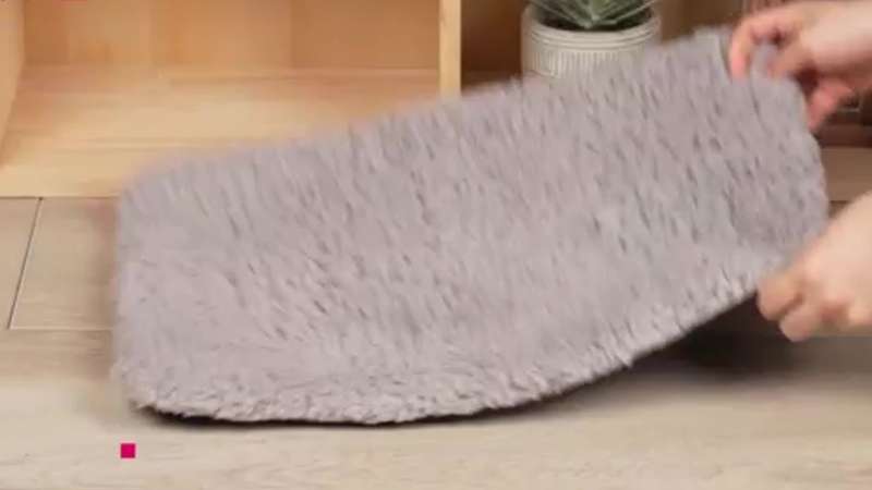 1PC Pet Mat Dark Gray Size 70x50CM 28x20IN
