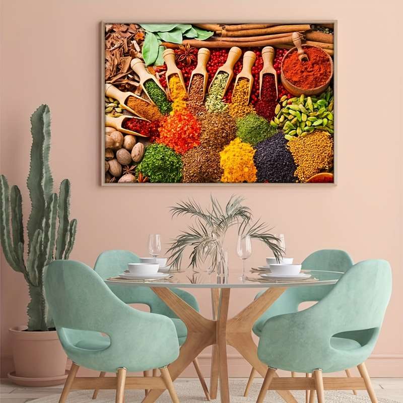 1000pcs HUADADA Spice Themed Jigsaw Puzzle Educational Cardboard Rectangle Puzzle f