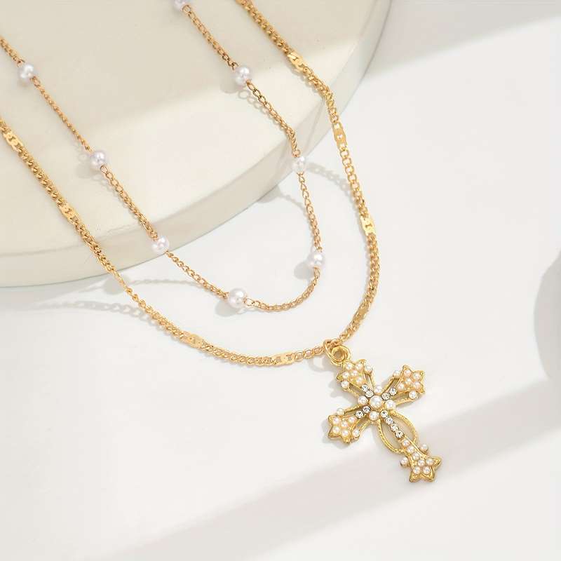 1 Piece Golden Jesus Theme Pendant