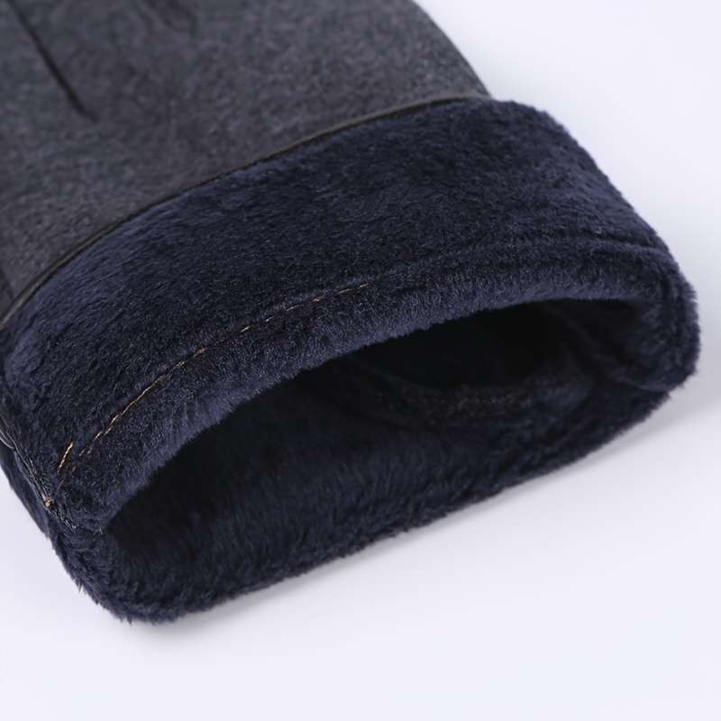 1 Pair Grey Warm Gloves
