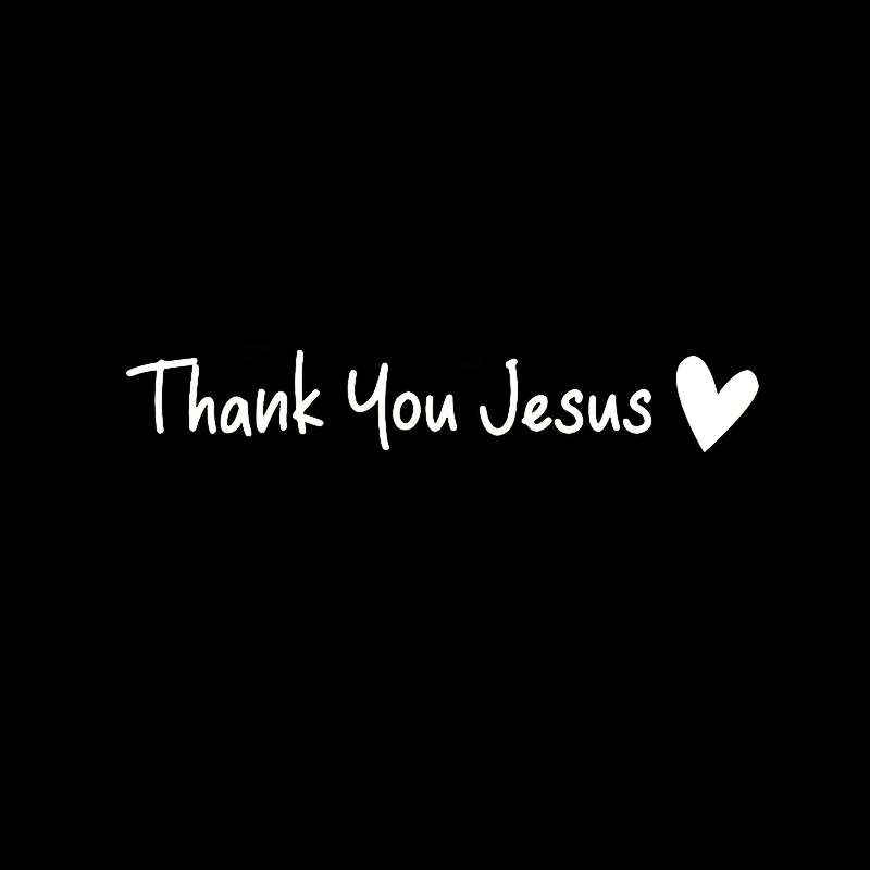 1pc Black Jesus Christian Themed Stickers