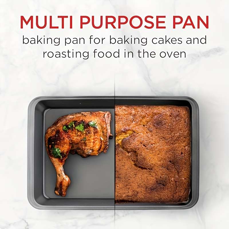 1pc LDQ Stainless Steel Non-Stick Brownie Pan with Dividers 30.99cm x 19.99cm Ideal for Muffins