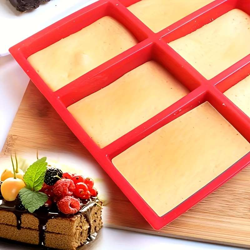 1pc Durable Versatile 9-Cavity Silicone Mini Loaf Pan Perfect for Baking Cakes Breads Meatloaf
