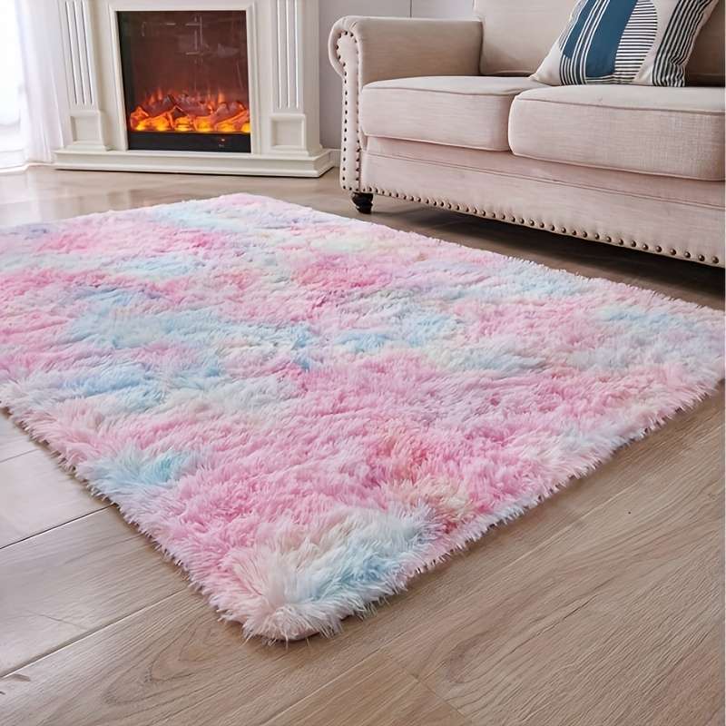 1Pc Rainbow Color 59.99x59.99cm Floor Mat