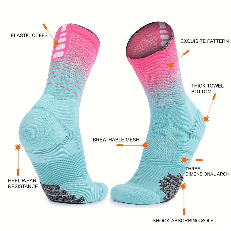 1 Pair Lake Blue White  Socks